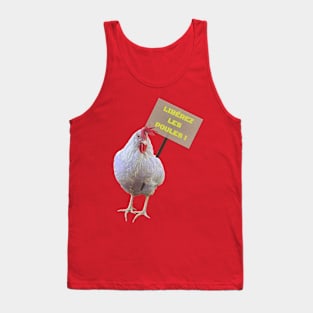 Angry hen wants to be free (version en français) Tank Top